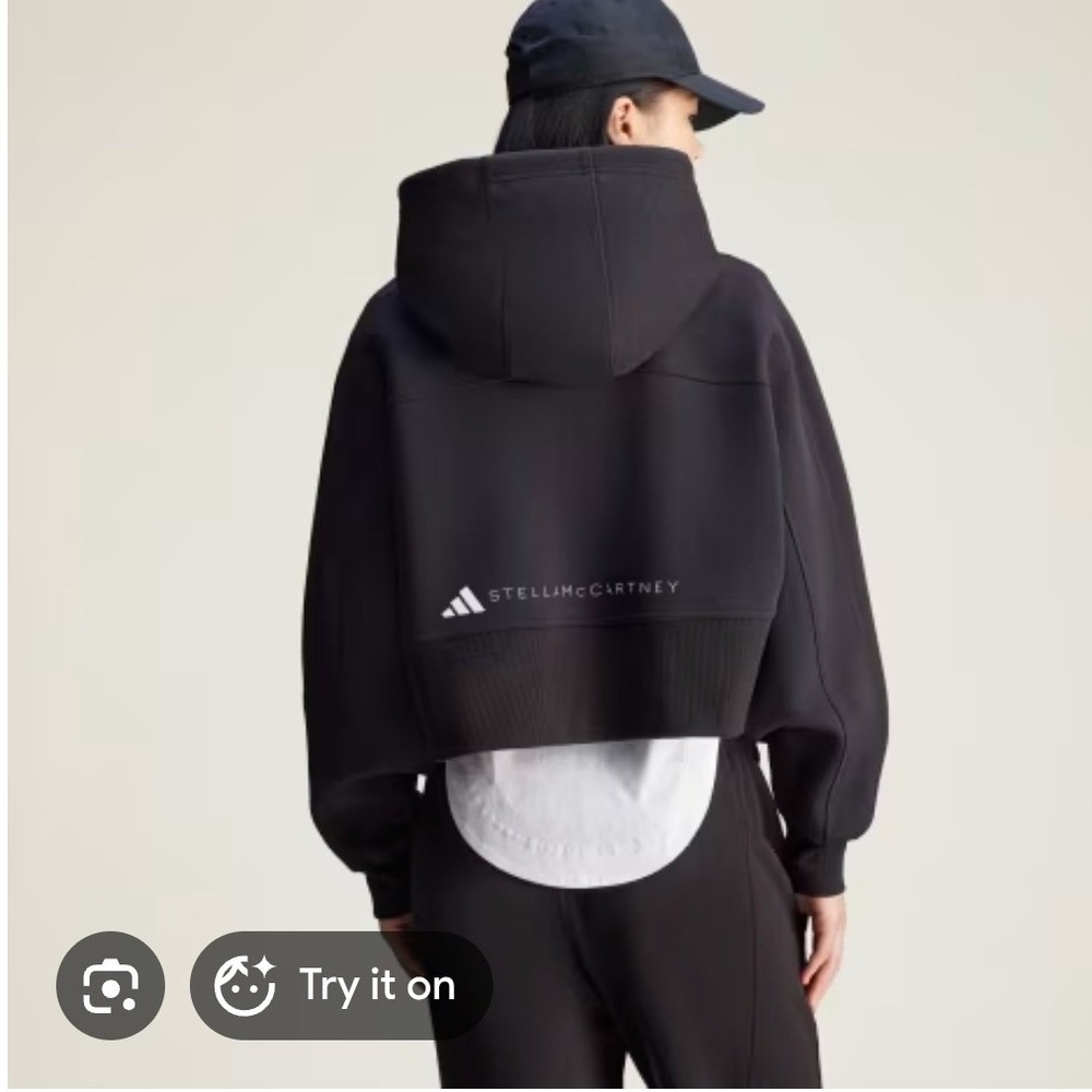Adidas Stella McCartney sweatsuit black full zip and sweatpants lounge